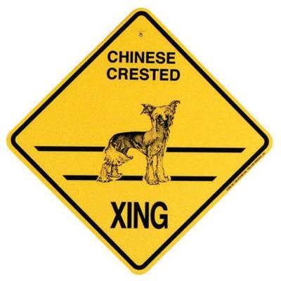 Xing Sign Chinese Crested Plastic 10.5 x 10.5 inches Xing Sign Chinese Crested Plastic 10.5 x 10.5 inches