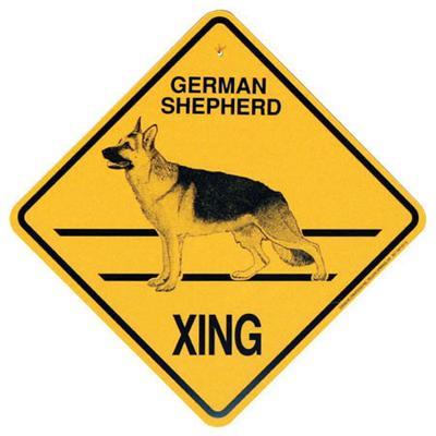 Xing Sign German Shepherd Plastic 10.5 x 10.5 inches Xing Sign German Shepherd Plastic 10.5 x 10.5 inches
