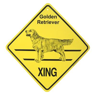 Xing Sign Golden Retriever Plastic 10.5 x 10.5 inches Xing Sign Golden Retriever Plastic 10.5 x 10.5 inches
