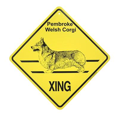 Xing Sign Pembroke Corgi Plastic 10.5 x 10.5 inches Xing Sign Pembroke Corgi Plastic 10.5 x 10.5 inches