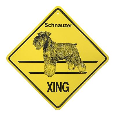 Xing Sign Schnauzer Plastic 10.5 x 10.5 inches Xing Sign Schnauzer Plastic 10.5 x 10.5 inches