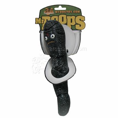 Mr. Poops Rubber Dog Toy