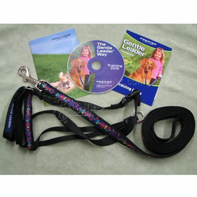 Gentle Leader Deluxe Headcollar X-Large Bones on Squares Blk Gentle Leader Deluxe Headcollar X-Large Bones on Squares Blk