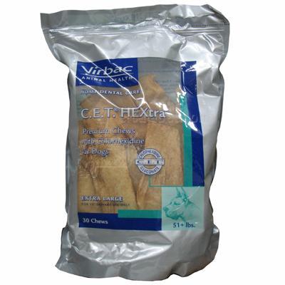 Virbac C.E.T. HEXtra Premium Dental Chews Extra-Large 30 Ct Virbac C.E.T. HEXtra Premium Dental Chews Extra-Large 30 Ct