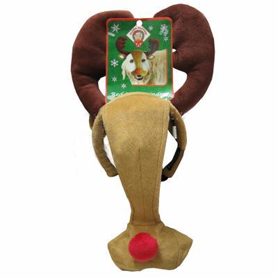 Holiday Dog Headband Red Nose Deer Holiday Dog Headband Red Nose Deer