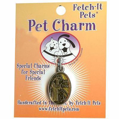 Pet Tag Collar Charm St. Francis Yellow Pet Tag Collar Charm St. Francis Yellow