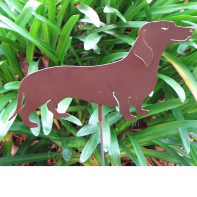 Haute Steel Garden Stake Dachshund Haute Steel Garden Stake Dachshund