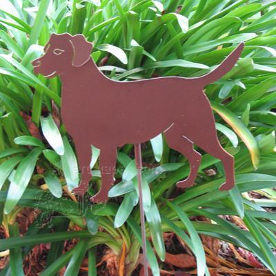 Haute Steel Garden Stake Labrador Retriever