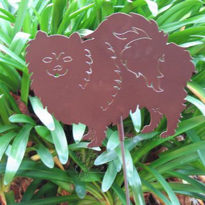 Haute Steel Garden Stake Pomeranian