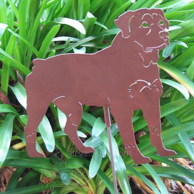 Haute Steel Garden Stake Rottweiler