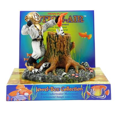 Penn Plax Action Diver with Eel Aquarium Ornament Penn Plax Action Diver with Eel Aquarium Ornament