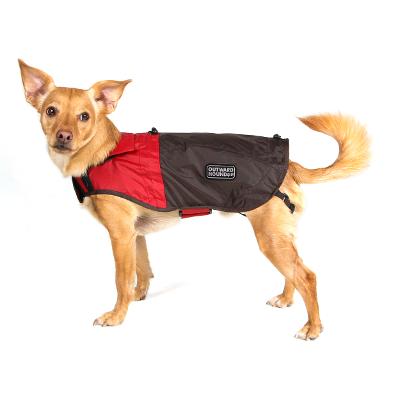 Outward Hound Dog RainCoat Red Clay with Java Brown Small Outward Hound Dog RainCoat Red Clay with Java Brown Small