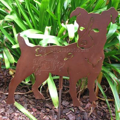 Haute Steel Garden Stake Jack Russell Haute Steel Garden Stake Jack Russell