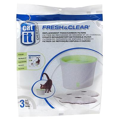 Cat-It Large Fresh & Clear Fountain Small Filter 3pk