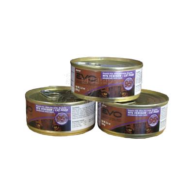 Evo 95% Venison 5.5 oz Canned Cat Food Case Evo 95% Venison 5.5 oz Canned Cat Food Case