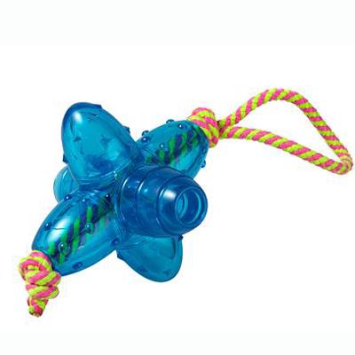 Orka Large Jack with Rope Dog Toy Orka Large Jack with Rope Dog Toy