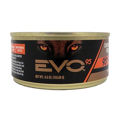 Evo 95% Chicken and Turkey 5.5oz Canned Cat Food each Evo 95% Chicken and Turkey 5.5oz Canned Cat Food each
