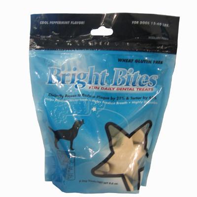 Bright Bites Medium Peppermint 9.6oz bag Dog Dental Treat Bright Bites Medium Peppermint 9.6oz bag Dog Dental Treat