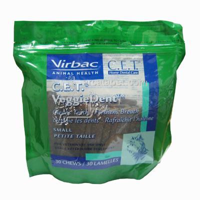 Virbac C.E.T. VeggieDent Chews for Dogs Small 30 ct Virbac C.E.T. VeggieDent Chews for Dogs Small 30 ct