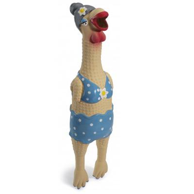 Rubber Chicken Grandma Hippie Chick Small Dog Toy Rubber Chicken Grandma Hippie Chick Small Dog Toy