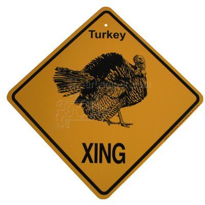 Xing Sign Turkey Plastic 10.5 x 10.5 inches Xing Sign Turkey Plastic 10.5 x 10.5 inches