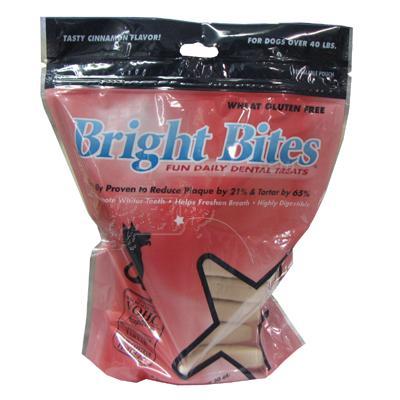 Bright Bites Large Cinnamon 20oz bag Dog Dental Treat Bright Bites Large Cinnamon 20oz bag Dog Dental Treat