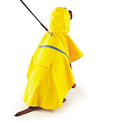 Rain Jacket for Dogs Yellow XSmall Rain Jacket for Dogs Yellow XSmall