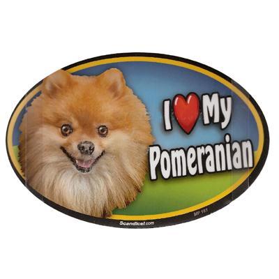 Dog Breed Image Magnet Oval Pomeranian