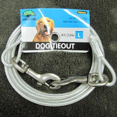 Cider Mill Cable 10 foot Large Dog Tie-out Cider Mill Cable 10 foot Large Dog Tie-out