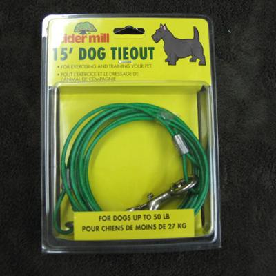 Cider Mill Cable 15 foot Medium Dog Tie-out Cider Mill Cable 15 foot Medium Dog Tie-out