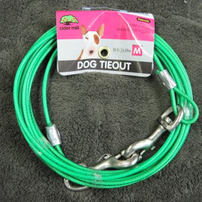 Cider Mill Cable 20 foot Medium Dog Tie-out Cider Mill Cable 20 foot Medium Dog Tie-out