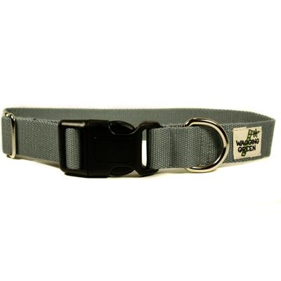 Bamboo Dog Collar Small in Pebble Gray Bamboo Dog Collar Small in Pebble Gray