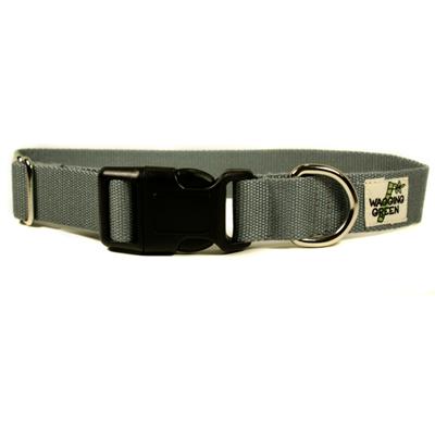 Bamboo Dog Collar Medium in Pebble Gray Bamboo Dog Collar Medium in Pebble Gray