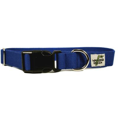 Bamboo Dog Collar Large in Twilight Blue Bamboo Dog Collar Large in Twilight Blue