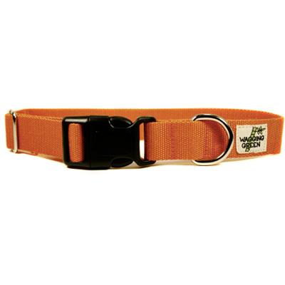 Bamboo Dog Collar Large in Fall Orange Bamboo Dog Collar Large in Fall Orange