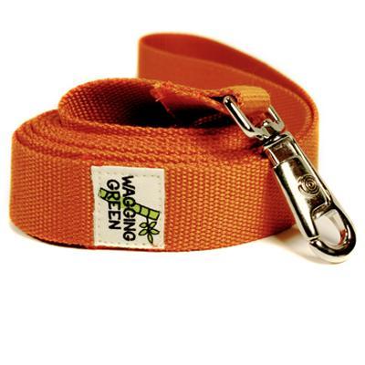 Bamboo Dog Leash 1-inch x 5-feet Fall Orange Bamboo Dog Leash 1-inch x 5-feet Fall Orange