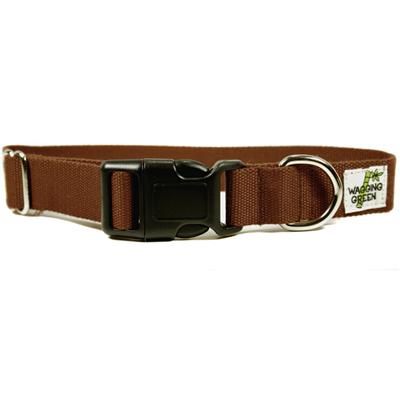 Bamboo Dog Collar Large in Tree Bark Brown Bamboo Dog Collar Large in Tree Bark Brown