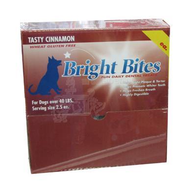 Bright Bites Cinnamon Large Case Dog Dental Treat Bright Bites Cinnamon Large Case Dog Dental Treat