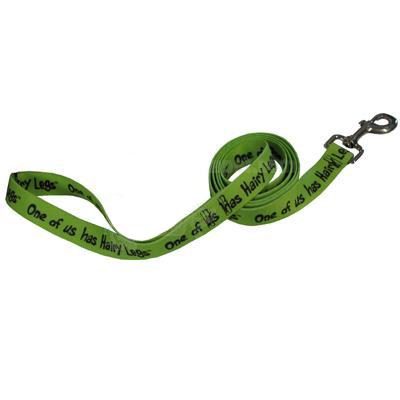 Printed Dog Leash 5-foot x 1inch One of us Has Hairy Legs Printed Dog Leash 5-foot x 1inch One of us Has Hairy Legs
