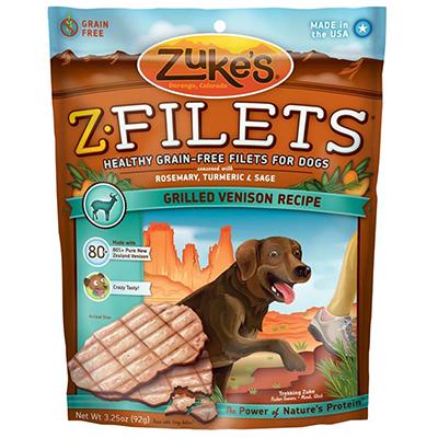 Zuke's Z-Filets Prime Venison 3.25 oz Dog Treat Zuke's Z-Filets Prime Venison 3.25 oz Dog Treat