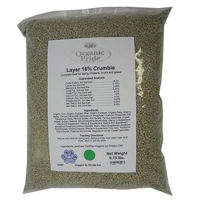 Organic Pride Chicken Layer Crumble 9.75 Lb Organic Pride Chicken Layer Crumble 9.75 Lb