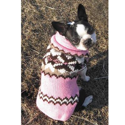 Handmade Dog Sweater Wool Aspen Pink XXLarge Handmade Dog Sweater Wool Aspen Pink XXLarge