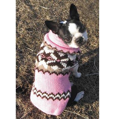 Handmade Dog Sweater Wool Aspen Pink XXXLarge Handmade Dog Sweater Wool Aspen Pink XXXLarge