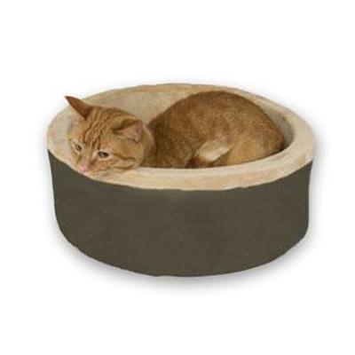 Thermo Kitty Bed Mocha Heated Cat Bed 20-inch Thermo Kitty Bed Mocha Heated Cat Bed 20-inch
