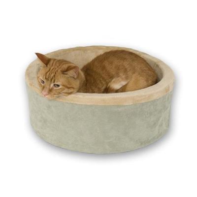Thermo Kitty Bed Sage Heated Cat Bed 20-inch Thermo Kitty Bed Sage Heated Cat Bed 20-inch
