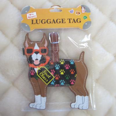 Luggage Tag I Love My Boxer
