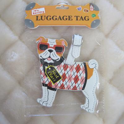 Luggage Tag I Love My Bulldog