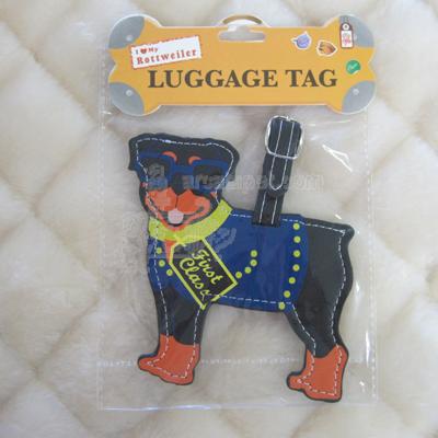 Luggage Tag I Love My Rottweiler