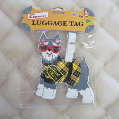 Luggage Tag I Love My Schnauzer