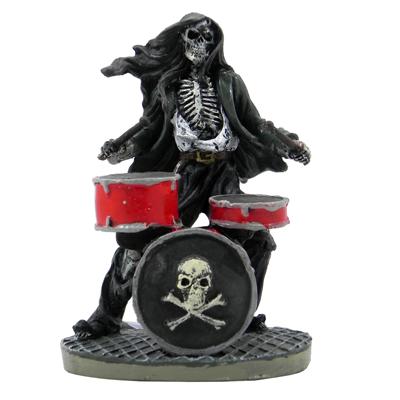Rock Star Skeleton Drummer Large Aquarium Ornament Rock Star Skeleton Drummer Large Aquarium Ornament
